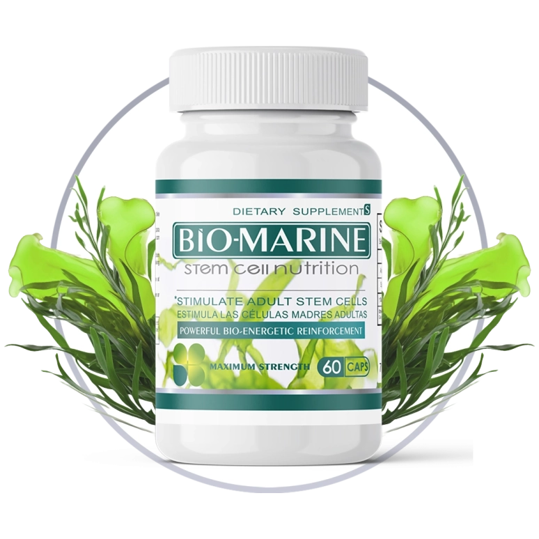 Biomarine es un suplemento a base de algas azules que potencia de manera natural el poder de tus células madres